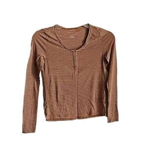 American Eagle soft & sexy stripe short top size small